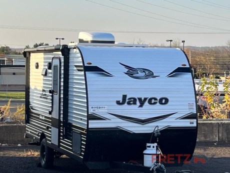 &lt;p&gt;&lt;strong&gt;New 2024 Jayco Jay Flight SLX 183RB Travel Trailer Camper for Sale at Fretz RV&lt;/strong&gt;&lt;/p&gt; &lt;p&gt;&#160;&lt;/p&gt; &lt;p&gt;&lt;strong&gt;Jayco Jay Flight SLX travel trailer 183RB highlights:&lt;/strong&gt;&lt;/p&gt; &lt;ul&gt; &lt;li&gt;RV Queen Bed&lt;/li&gt; &lt;li&gt;Rear Bathroom&lt;/li&gt; &lt;li&gt;Single Slide&lt;/li&gt; &lt;li&gt;Bedroom Privacy Curtain&lt;/li&gt; &lt;/ul&gt; &lt;p&gt;&#160;&lt;/p&gt; &lt;p&gt;You and your two favorite people can take this Jay Flight SLX travel trailer out for some fun! There is an RV queen bed up at the front, and there are also overhead cabinets and a wardrobe next to the bed for easy storage. The&lt;strong&gt; roof-mounted 13.5K BTU air conditioner&lt;/strong&gt;&#160;will keep you cool all day and night. The &lt;strong&gt;booth dinette&lt;/strong&gt; rests on a single slide, so there is more floor space as you work in the kitchen. The rear bathroom gives you space and privacy, and it also offers you a &lt;strong&gt;linen closet&lt;/strong&gt; to store your towels. For other storage needs, you can use the 8-cubic foot refrigerator and the &lt;strong&gt;exterior storage&lt;/strong&gt; compartments.&#160;&lt;/p&gt; &lt;p&gt;&#160;&lt;/p&gt; &lt;p&gt;The Jayco Jay Flight SLX travel trailer is quite easy to own because it weighs less than 3,500 pounds, and it comes with a single axle. Built on a &lt;strong&gt;fully integrated A-frame&lt;/strong&gt; with galvanized-steel, impact-resistant wheel wells, the Jay Flight SLX has quality at its very foundation. That quality continues on to the electric self-adjusting brakes, easy-lube hubs, Magnum Truss roof system, &lt;strong&gt;friction-hinge entry door&lt;/strong&gt; with window, and LP quick connect. Some of what the mandatory Customer Value Package includes are two stabilizer jacks with sand pads, American-made Goodyear Endurance tires, &lt;strong&gt;Keyed-Alike entry&lt;/strong&gt; and baggage doors, and &lt;strong&gt;JaySMART LED lighting&lt;/strong&gt;. Buying your trailer in the East versus the West will determine which optional package is available to you. The East offers an &lt;strong&gt;optional STX Edition&lt;/strong&gt;, and the West offers an &lt;strong&gt;optional Baja Package&lt;/strong&gt;.&#160;Both packages come with a 30LB LP bottle, a large fresh water tank, Goodyear off-road tires, an enclosed underbelly, a double entry step, four stabilizer jacks, and a deluxe graphics package. Specific to the STX Edition, you will find a wide-stance axle, aluminum rims, a power tongue jack, and powder-coated wheel fenders while the Baja Package offers you a flipped axle.&lt;/p&gt; &lt;p&gt;&#160;&lt;/p&gt; &lt;p&gt;We are a premier dealer for all 2021, 2022, 2023, and 2024&#160;Winnebago Minnie, Micro, Voyage, Hike, 100, FLX, Flex, Jayco Jay Flight, Eagle, HT, Jay Feather, Micro, White Hawk, Bungalow, North Point, Pinnacle, Talon, Octane, Seismic, SLX, OPUS, OP4, OP2, OP15, OPLite, Air Off Road, and TAXA Outdoors, Habitat, Overland, Cricket, Tiger Moth, Mantis, Ember RV and Skinny Guy Truck Campers.&#160;So, if you are in the York, Harrisburg, Lancaster, Philadelphia, Allentown, New Jersey, Delaware New York, or Maryland regions; stop by and browse our huge RV inventory today.&#160;Fretz RV has been a Jayco Dealer Partner for over 40 years, Winnebago Dealer Partner for over 30 Years.&lt;/p&gt; &lt;p&gt;These campers come in as Travel Trailers, Fifth 5th Wheels, Toy Haulers, Pop Ups, Hybrids, Tear Drops, and Folding Campers. These Brands are at the top of their class. Camper floorplans come with anywhere between zero to 5 slides. Most can be pulled with a &#189; ton truck, SUV or Minivan. If you are not sure if you can tow certain weights, you can contact us or you can get tow ratings from Trailer Life towing guide.&lt;/p&gt; &lt;p&gt;We also carry used and Certified Pre-owned brands like Forest River, Salem, Mobile Suites, DRV, Sol Dawn Intech, T@B, T@G, Dutchmen, Keystone, KZ, Grand Design, Reflection, Imagine, Passport, Lance Freedom Lite, Freedom Express, Flagstaff, Rockwood, Casita, Scamp, Cedar Creek, Montana, Passport, Little Guy, Coachmen, Catalina, Cougar, Springdale, Sunset Trail, Raptor, Gulf Stream and Airstream, and are always below NADA values. We take all types of trades. When it comes to campers, we are your full-service stop. With over 75 years in business, we have built an excellent reputation in the Recreational Vehicle and Camping industry to our customers as well as our suppliers and manufacturers.&#160;With our participation in the Hershey RV Show every year we are able to display the newest product with great savings to customers! At Fretz RV we have a 12,000 Sq. Ft showroom, a huge RV&#160;Parts and Accessories store. We have added a 30,000 square foot Indoor Service Facility that opened in the Spring of 2018. We have full Service and Repair shop with RVIA Certified Technicians. &#160;Financing available. We have RV Insurance through Geico and Progressive that we can provide instant quotes, RV Warranties through Compass and XtraRide, and RV Rentals. We have detailed videos on RVTrader, RVT, Classified Ads, eBay, RVUSA and Youtube. Like us on Facebook. Check out our great Google and Dealer Rater reviews at Fretz RV. We are located at 3479 Bethlehem Pike,&#160;Souderton,&#160;PA&#160;18964&#160;215-723-3121&#160;&lt;/p&gt; &lt;p&gt;#RV #GoCamping #GoRVing #1 #Used #New #PaDealer #Camping&lt;/p&gt;&lt;ul&gt;&lt;li&gt;Front Bedroom&lt;/li&gt;&lt;li&gt;Rear Bath&lt;/li&gt;&lt;/ul&gt;&lt;ul&gt;&lt;li&gt;Customer Value PackageOverlander Solar Package13,500 BTU Roof Mounted A/C&lt;/li&gt;&lt;/ul&gt;