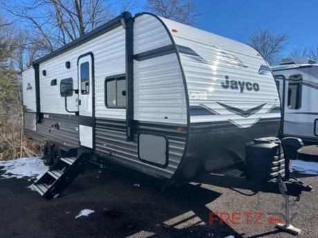 &lt;p&gt;&lt;strong&gt;New 2024 Jayco Jay Flight SLX 261BHS Bunk Beds Travel Trailer Camper for Sale at Fretz RV&lt;/strong&gt;&lt;/p&gt; &lt;p&gt;&#160;&lt;/p&gt; &lt;p&gt;&lt;strong&gt;Jayco Jay Flight SLX travel trailer 261BHSW highlights:&lt;/strong&gt;&lt;/p&gt; &lt;ul&gt; &lt;li&gt;Double Bed Bunks&lt;/li&gt; &lt;li&gt;Jack-Knife Sofa&#160;&lt;/li&gt; &lt;li&gt;Dual Entry Bedroom&lt;/li&gt; &lt;li&gt;Exterior Refrigerator&lt;/li&gt; &lt;/ul&gt; &lt;p&gt;&#160;&lt;/p&gt; &lt;p&gt;You can comfortably sleep up to 10 people in this trailer thanks to the &lt;strong&gt;double-size bunks&lt;/strong&gt;, the &lt;strong&gt;RV queen bed&lt;/strong&gt; in the front bedroom, plus the booth dinette and jack-knife sofa in the main living area! The chef of your crew will have a three burner cooktop and &lt;strong&gt;microwave oven&lt;/strong&gt; to prepare meals, and everyone can store their favorite drinks in the 8 cu. ft. 12V refrigerator inside, or in the outdoor refrigerator for convenience. The rear corner bathroom includes a tub/shower and a toilet, with the sink just outside of this room so others can brush their teeth if one is taking a shower before bed. The &lt;strong&gt;outside storage&lt;/strong&gt;&#160;is accessible on both sides of the unit and will easily allow you bring along camp chairs, yard games and more.&#160; A 16&#39; powered awning with LED lights will create a nice place to gather in the evenings with family and friends!&lt;/p&gt; &lt;p&gt;&#160;&lt;/p&gt; &lt;p&gt;The Jayco Jay Flight SLX travel trailer is quite easy to own because it is lightweight, and it comes with a single axle. Built on a &lt;strong&gt;fully integrated A-frame&lt;/strong&gt; with galvanized-steel, impact-resistant wheel wells, the Jay Flight SLX has quality at its very foundation. That quality continues on to the electric self-adjusting brakes, easy-lube hubs, &lt;strong&gt;Magnum Truss roof system&lt;/strong&gt;, and LP quick connect. Some of what the mandatory Customer Value Package includes &lt;strong&gt;backup camera prep&lt;/strong&gt;, Keyed-Alike entry and baggage doors, marine grade exterior speakers, and an on-demand tankless water heater. The &lt;strong&gt;optional STX Edition for Indiana&lt;/strong&gt; built units only and the &lt;strong&gt;optional Baja Package built for Idaho&lt;/strong&gt; unit only includes Goodyear off-road tires, an enclosed underbelly, a deluxe graphics package, and a wide-stance axle to name a few features.&#160;&lt;/p&gt; &lt;p&gt;&#160;&lt;/p&gt; &lt;p&gt;We are a premier dealer for all 2022, 2023, 2024 and 2025&#160;Winnebago Minnie, Micro, M-Series, Access, Voyage, Hike, 100, FLX, Flex, Jayco Jay Flight, Eagle, HT, Jay Feather, Micro, White Hawk, Bungalow, North Point, Pinnacle, Talon, Octane, Seismic, SLX, OPUS, OP4, OP2, OP15, OPLite, Air Off Road, and TAXA Outdoors, Habitat, Overland, Cricket, Tiger Moth, Mantis, Ember RV Touring and Skinny Guy Truck Campers.&#160;So, if you are in the York, Harrisburg, Lancaster, Philadelphia, Allentown, New Jersey, Delaware New York, or Maryland regions; stop by and browse our huge RV inventory today.&#160;Fretz RV has been a Jayco Dealer Partner for over 40 years, Winnebago Dealer Partner for over 30 Years.&lt;/p&gt; &lt;p&gt;&#160;&lt;/p&gt; &lt;p&gt;These campers come in as Travel Trailers, Fifth 5th Wheels, Toy Haulers, Pop Ups, Hybrids, Tear Drops, and Folding Campers. These Brands are at the top of their class. Camper floorplans come with anywhere between zero to 5 slides. Most can be pulled with a &#189; ton truck, SUV or Minivan. If you are not sure if you can tow certain weights, you can contact us or you can get tow ratings from Trailer Life towing guide.&lt;/p&gt; &lt;p&gt;We also carry used and Certified Pre-owned brands like Forest River, Salem, Mobile Suites, DRV, Sol Dawn Intech, T@B, T@G, Dutchmen, Keystone, KZ, Grand Design, Reflection, Imagine, Passport, Lance Freedom Lite, Freedom Express, Flagstaff, Rockwood, Casita, Scamp, Cedar Creek, Montana, Passport, Little Guy, Coachmen, Catalina, Cougar, Springdale, Sunset Trail, Raptor, Gulf Stream and Airstream, and are always below NADA values. We take all types of trades. When it comes to campers, we are your full-service stop. With over 77 years in business, we have built an excellent reputation in the Recreational Vehicle and Camping industry to our customers as well as our suppliers and manufacturers.&#160;With our participation in the Hershey RV Show every year we can display the newest product with great savings to customers! Besides our online presence, at Fretz RV we have a 12,000 Sq. Ft showroom, a huge RV&#160;Parts, and Accessories store. We have added a 30,000 square foot Indoor Service Facility that opened in the Spring of 2018. We have a full Service and Repair shop with RVIA Certified Technicians. &#160;Financing available. We have RV Insurance through Geico Brown and Brown and Progressive that we can provide instant quotes, RV Warranties through Compass and Protective XtraRide, and RV Rentals. We have detailed videos on RVTrader, RVT, Classified Ads, eBay, RVUSA and Youtube. Like us on Facebook. Check out our great Google and Dealer Rater reviews at Fretz RV. We are located at 3479 Bethlehem Pike,&#160;Souderton,&#160;PA&#160;18964&#160;215-723-3121&#160;&lt;/p&gt; &lt;p&gt;#RV #GoCamping #GoRVing #1 #Used #New #PaDealer #Camping&lt;/p&gt;&lt;ul&gt;&lt;li&gt;Front Bedroom&lt;/li&gt;&lt;li&gt;Bunkhouse&lt;/li&gt;&lt;/ul&gt;&lt;ul&gt;&lt;li&gt;Customer Value Package13,500 BTU Roof Mounted A/C&lt;/li&gt;&lt;/ul&gt;