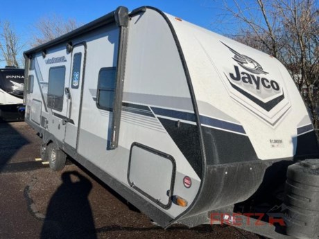 &lt;h2&gt;&lt;strong&gt;New 2024 Jayco Jay Feather 22BH Bunk Beds Travel Trailer Camper for Sale at Fretz RV&lt;/strong&gt;&lt;/h2&gt; &lt;p&gt;&#160;&lt;/p&gt; &lt;p&gt;&lt;strong&gt;Jayco Jay Feather travel trailer 22BH highlights:&lt;/strong&gt;&lt;/p&gt; &lt;ul&gt; &lt;li&gt;Double Size Bunks&lt;/li&gt; &lt;li&gt;Booth Dinette&lt;/li&gt; &lt;li&gt;8 Cu. Ft. Refrigerator&lt;/li&gt; &lt;li&gt;Entry Coat Closet&lt;/li&gt; &lt;li&gt;Outside Kitchen&lt;/li&gt; &lt;/ul&gt; &lt;p&gt;&#160;&lt;/p&gt; &lt;p&gt;Whether you camp with your family or group of friends, there will be plenty of space to walk around with the &lt;strong&gt;slide out kitchen amenities&lt;/strong&gt;, and to sleep with space for seven!&#160; The cook will have a &lt;strong&gt;pantry&lt;/strong&gt; and an 8 cu. ft. refrigerator to store lots of ingredients and cold items, and the flip-up counter will come in handy when washing the dishes. There is a dinette if you want to eat inside, plus a full bathroom in the rear corner to keep everyone clean.&#160;You can enjoy privacy in the front bedroom with a &lt;strong&gt;walk-around queen bed&lt;/strong&gt;, and the double size bunks sleeps four.&#160; The cook will love the choice of making meals using the outside kitchen, and the 20&#39; power awning offers an outdoor living area with protection.&lt;/p&gt; &lt;p&gt;&#160;&lt;/p&gt; &lt;p&gt;With any Jay Feather travel trailer by Jayco, you will experience an easy-to-tow, lightweight dual axle RV that is built on an &lt;strong&gt;American-made frame&lt;/strong&gt; with an aerodynamic, rounded front profile with a diamond plate to protect against road debris, and includes &lt;strong&gt;Azdel composite&lt;/strong&gt; in the perimeter walls, and Stronghold VBL vacuum-bonded, laminated floor and walls, plus the Magnum Truss roof system. Also included are features in the Customer Value package, and the Sport package which offers aluminum tread entry steps,&#160;&lt;strong&gt;roof-mount solar prep&lt;/strong&gt;, an LED TV, and the Glacier package which includes an enclosed underbelly. The interior provides residential-style kitchen countertops with a &lt;strong&gt;decorative backsplash&lt;/strong&gt;, residential plank-style&lt;strong&gt; vinyl flooring&lt;/strong&gt;&#160;for easy care, a decorative wallboard for style, and ball-bearing drawer guides with 75 lb. capacity to mention a few of the amenities. Choose your favorite today!&#160;&lt;/p&gt; &lt;p&gt;&#160;&lt;/p&gt; &lt;p&gt;We are a premier dealer for all 2022, 2023, 2024 and 2025&#160;Winnebago Minnie, Micro, M-Series, Access, Voyage, Hike, 100, FLX, Flex, Jayco Jay Flight, Eagle, HT, Jay Feather, Micro, White Hawk, Bungalow, North Point, Pinnacle, Talon, Octane, Seismic, SLX, OPUS, OP4, OP2, OP15, OPLite, Air Off Road, and TAXA Outdoors, Habitat, Overland, Cricket, Tiger Moth, Mantis, Ember RV Touring and Skinny Guy Truck Campers.&#160;So, if you are in the York, Harrisburg, Lancaster, Philadelphia, Allentown, New Jersey, Delaware New York, or Maryland regions; stop by and browse our huge RV inventory today.&#160;Fretz RV has been a Jayco Dealer Partner for over 40 years, Winnebago Dealer Partner for over 30 Years.&lt;/p&gt; &lt;p&gt;&#160;&lt;/p&gt; &lt;p&gt;These campers come in as Travel Trailers, Fifth 5th Wheels, Toy Haulers, Pop Ups, Hybrids, Tear Drops, and Folding Campers. These Brands are at the top of their class. Camper floorplans come with anywhere between zero to 5 slides. Most can be pulled with a &#189; ton truck, SUV or Minivan. If you are not sure if you can tow certain weights, you can contact us or you can get tow ratings from Trailer Life towing guide.&lt;/p&gt; &lt;p&gt;We also carry used and Certified Pre-owned brands like Forest River, Salem, Wildwood, &#160;TAB, TAG, NuCamp, Cherokee, Coleman, R-Pod, A-Liner, Dutchmen, Keystone, KZ, Grand Design, Reflection, Imagine, Passport, Lance, Solitude, Freedom Lite, Express, Flagstaff, Rockwood, Montana, Passport, Little Guy, Coachmen, Catalina, Cougar, &#160;Sunset Trail, Raptor, Vengeance, Gulf Stream and Airstream, and are always below NADA values. We take all types of trades. When it comes to campers, we are your full-service stop. With over 77 years in business, we have built an excellent reputation in the Recreational Vehicle and Camping industry to our customers as well as our suppliers and manufacturers.&#160;With our participation in the Hershey RV Show every year we can display the newest product with great savings to customers! Besides our online presence, at Fretz RV we have a 12,000 Sq. Ft showroom, a huge RV&#160;Parts, and Accessories store. We have added a 30,000 square foot Indoor Service Facility that opened in the Spring of 2018. We have a full Service and Repair shop with RVIA Certified Technicians. &#160;Financing available. We have RV Insurance through Geico Brown and Brown and Progressive that we can provide instant quotes, RV Warranties through Compass and Protective XtraRide, and RV Rentals. We have detailed videos on RVTrader, RVT, Classified Ads, eBay, RVUSA and Youtube. Like us on Facebook. Check out our great Google and Dealer Rater reviews at Fretz RV. We are located at 3479 Bethlehem Pike,&#160;Souderton,&#160;PA&#160;18964&#160;215-723-3121&#160;&lt;/p&gt; &lt;p&gt;#RV #GoCamping #GoRVing #1 #Used #New #PaDealer #Camping&lt;/p&gt;&lt;ul&gt;&lt;li&gt;Front Bedroom&lt;/li&gt;&lt;li&gt;Bunkhouse&lt;/li&gt;&lt;li&gt;Outdoor Kitchen&lt;/li&gt;&lt;/ul&gt;