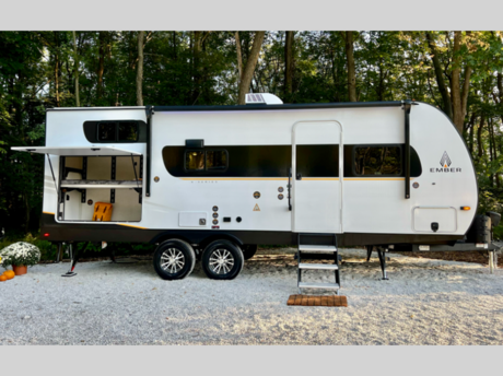 &lt;p&gt;&lt;strong&gt;New 2024 Ember RV E-Series 22ETS Travel Trailer Camper for Sale at Fretz RV of Philadelphia&lt;/strong&gt;&lt;/p&gt; &lt;p&gt;&#160;&lt;/p&gt; &lt;p&gt;&lt;strong&gt;Ember RV E-Series travel trailer 22ETS highlights:&lt;/strong&gt;&lt;/p&gt; &lt;ul&gt; &lt;li&gt;Semi-Private Bedroom&lt;/li&gt; &lt;li&gt;Coffee Hutch&lt;/li&gt; &lt;li&gt;10 Cu. Ft. 12V Refrigerator&lt;/li&gt; &lt;li&gt;Exterior Storage Locker Door&lt;/li&gt; &lt;li&gt;Single/Double Bunk Configurations&lt;/li&gt; &lt;/ul&gt; &lt;p&gt;&#160;&lt;/p&gt; &lt;p&gt;You&#39;ll love every minute spent in this spacious travel trailer that can sleep up to six. The patent-pending repositionable EmberTrack E-Track &lt;strong&gt;bunk/storage system&lt;/strong&gt; includes 74&quot; x 45&quot; cargo space, and there are multiple single/double bunk configurations to fit your needs. The front walk-around&lt;strong&gt; true residential queen bed&lt;/strong&gt; includes dual nightstands and dual wardrobes, plus a privacy curtain if you have guests staying over. This E-Series kitchen includes an &lt;strong&gt;air fryer convection microwave&lt;/strong&gt;, a two burner cooktop, plus a breakfast bar with bar stools so you can visit with the chef as they cook meals. A legless dinette slide will provide a place to dine, or you can take your plate outdoors to sit under the 14&#39; power awning with a dimmable LED light. You&#39;ll also find a pass-through storage outside, along with a docking station and a&lt;strong&gt; kayak/bike storage door&lt;/strong&gt;!&lt;/p&gt; &lt;p&gt;&#160;&lt;/p&gt; &lt;p&gt;With any E-Series travel trailer by Ember RV you will enjoy a lightweight RV with all the &quot;Essentials&quot; needed for memorable trips in the great outdoors! Each model is constructed with durable laminated Azdel Onboard composite walls, a full walkable roof with a one-piece &lt;strong&gt;Tufflex PVC roofing&lt;/strong&gt; material, and a gel-coated fiberglass exterior. The Dexter axles with E-Z lube hubs and forward self-adjusting electric brakes plus &lt;strong&gt;Goodyear Endurance tires&lt;/strong&gt; will provide a smooth tow from home to campground. You will appreciate the &lt;strong&gt;Congoleum DiamondFlor &quot;carpetless&quot; interior&lt;/strong&gt; that is easy to clean, and the hardwood framed cabinet doors will create a more residential feel. Each model includes a tankless &lt;strong&gt;on-demand water heater&lt;/strong&gt; for endless hot showers and an 18,000 BTU Max Cool &quot;Whisper Quiet&quot; A/C, which is the largest single A/C in its class! An EmberLink Smart RV system will let you easily control features such as lights and slides and you can wash away those rainy day blues by watching the HDTV with a built-in Bluetooth AV system. If you&#39;re looking for off-grid capabilities, you might want to choose the &lt;strong&gt;optional Off-Grid Solar Package&lt;/strong&gt; with 400 total watts of solar panels, a 2,000W Pure Sine wave inverter, and a Victron MPPT solar controller!&lt;/p&gt; &lt;p&gt;&#160;&lt;/p&gt; &lt;p&gt;Fretz RV of Philadelphia is the nations premier dealer for all 2022, 2023, 2024 and 2025&#160;Winnebago Minnie, Micro, M-Series, Access, Voyage, Hike, 100, FLX, Flex, Jayco Jay Flight, Eagle, HT, Jay Feather, Micro, White Hawk, Bungalow, North Point, Pinnacle, Talon, Octane, Seismic, SLX, OPUS, OP4, OP2, OP15, OPLite, Air Off Road, and TAXA Outdoors, Habitat, Overland, Cricket, Tiger Moth, Mantis, Ember RV Touring and Skinny Guy Truck Campers.&#160;So, if you are in the York, Harrisburg, Lancaster, Philadelphia, Allentown, New Jersey, Delaware New York, or Maryland regions; stop by and browse our huge RV inventory today.&#160;Fretz RV has been a Jayco Dealer Partner for over 40 years, Winnebago Dealer Partner for over 30 Years.&lt;/p&gt; &lt;p&gt;We also carry used and Certified Pre-owned brands like Forest River, Salem, Wildwood,&#160; TAB, TAG, NuCamp, Cherokee, Coleman, R-Pod, A-Liner, Dutchmen, Keystone, KZ, Grand Design, Reflection, Imagine, Passport, Lance, Solitude, Freedom Lite, Express, Flagstaff, Rockwood, Montana, Passport, Little Guy, Coachmen, Catalina, Cougar,&#160; Sunset Trail, Raptor, Vengeance, Gulf Stream and Airstream, and are always below NADA values. We take all types of trades. When it comes to campers, we are your full-service stop. With over 77 years in business, we have built an excellent reputation in the Recreational Vehicle and Camping industry to our customers as well as our suppliers and manufacturers.&#160;With our participation in the Hershey RV Show every year we can display the newest product with great savings to customers! Besides our online presence, at Fretz RV we have a 12,000 Sq. Ft showroom, a huge RV&#160;Parts, and Accessories store. We have added a 30,000 square foot Indoor Service Facility that opened in the Spring of 2018. We have a full Service and Repair shop with RVIA Certified Technicians. &#160;Financing available. We have RV Insurance through Geico Brown and Brown and Progressive that we can provide instant quotes, RV Warranties through Compass and Protective XtraRide, and RV Rentals. We have detailed videos on RVTrader, RVT, Classified Ads, eBay, RVUSA and Youtube. Like us on Facebook. Check out our great Google and Dealer Rater reviews at Fretz RV. Fretz RV of Philadelphia is located at 3479 Bethlehem Pike,&#160;Souderton,&#160;PA&#160;18964&#160;215-723-3121&#160;&lt;/p&gt; &lt;p&gt;Call for details.&#160;#RV #GoCamping #GoRVing #1 #Used #New #PaDealer #Camping&lt;/p&gt;&lt;ul&gt;&lt;li&gt;Front Bedroom&lt;/li&gt;&lt;li&gt;Bunkhouse&lt;/li&gt;&lt;/ul&gt;&lt;ul&gt;&lt;li&gt;Luxury PackageEssentials PackageSafety First PackagePrep PackageTire Pressure Monitoring SystemOff-Grid Solar PackageRVIA SEAL&lt;/li&gt;&lt;/ul&gt;
