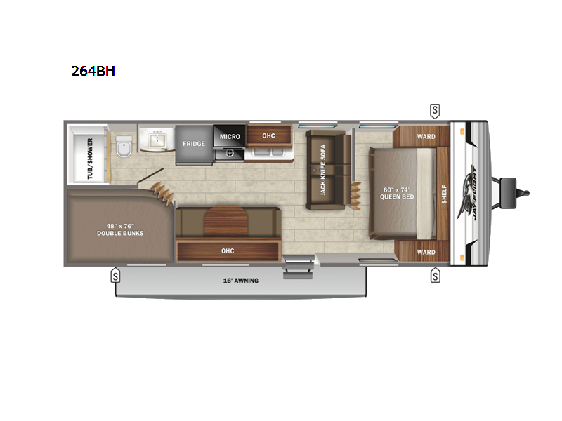 2023 Jayco Jay Flight SLX 8 264BH - Used Travel Trailer for sale by Fretz RV in Souderton, Pennsylvania