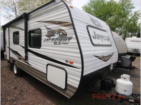 &lt;p&gt;&lt;strong&gt;Used Pre-Owned 2019 Jayco Jay Flight 195RB Travel Trailer Camper for Sale at Fretz RV&lt;/strong&gt;&lt;/p&gt; &lt;p&gt;&#160;&lt;/p&gt; &lt;p&gt;&lt;strong&gt;Jayco Jay Flight SLX 7 travel trailer 195RB highlights:&lt;/strong&gt;&lt;/p&gt; &lt;ul&gt; &lt;li&gt;Semi-Private Bedroom&#160;&lt;/li&gt; &lt;li&gt;Oversized Wardrobe&#160;&lt;/li&gt; &lt;li&gt;Large Pantry&lt;/li&gt; &lt;li&gt;Large Front Window&lt;/li&gt; &lt;li&gt;LED Lighting&lt;/li&gt; &lt;/ul&gt; &lt;p&gt;&#160;&lt;/p&gt; &lt;p&gt;You will enjoy camping in this Jay Flight SLX 7 travel trailer model 195RB. This unit is perfect for a couple or family of three. Inside, you will find a comfortable &lt;strong&gt;island queen bed&lt;/strong&gt; up front with a curtain for a bit of privacy, an adequate kitchen with &lt;strong&gt;ample storage&lt;/strong&gt; between the large pantry and large oversized wardrobe just inside the entry door, and a spacious private bath thanks to the &lt;strong&gt;overhead skylight&lt;/strong&gt; in the shower. You will easily be able to enjoy the outdoors with the featured&#160;&lt;strong&gt;10&#39; awning&lt;/strong&gt; for shade during the midday sun, plus the wall-mounted AC will keep you cool no matter how hot the weather is when indoors.&#160; &#160;&#160;&lt;/p&gt; &lt;p&gt;&#160;&lt;/p&gt; &lt;p&gt;With any Jay Flight SLX 7 travel trailer your vacationing couldn&#39;t be simpler. These units provide you with all of the comforts needed along with complete reliability on the road. Jayco&#39;s industry-leading 2-year limited warranty will provide you with peace of mind regarding your purchase. You will appreciate the seamless &lt;strong&gt;Magnum Truss roof system&lt;/strong&gt; and American-made &lt;strong&gt;Goodyear tires&lt;/strong&gt;, as well as keyed-alike entry and baggage doors for ease of use so you only need to keep track of one key! On the inside, you will love the chocolate &lt;strong&gt;Maple cabinet doors, LED lighting&lt;/strong&gt; throughout, plus &lt;strong&gt;comfortable sleeping&lt;/strong&gt; accommodations with a 4&quot; thick mattress or a queen Simmons mattress in select models to ensure you get a great night&#39;s rest every night! And, for your temperature control comfort inside, there is a wall-mount 8,000 BTU AC unit so you can stay cool even on the hottest summer day! What are you waiting for, come select your favorite Jay Flight SLX 7 model today!&lt;/p&gt; &lt;p&gt;&#160;&lt;/p&gt; &lt;p&gt;Fretz RV of Philadelphia is the nations premier dealer for all 2022, 2023, 2024 and 2025&#160;Winnebago Minnie, Micro, M-Series, Access, Voyage, Hike, 100, FLX, Flex, Jayco Jay Flight, Eagle, HT, Jay Feather, Micro, White Hawk, Bungalow, North Point, Pinnacle, Talon, Octane, Seismic, SLX, OPUS, OP4, OP2, OP15, OPLite, Air Off Road, and TAXA Outdoors, Habitat, Overland, Cricket, Tiger Moth, Mantis, Ember RV Touring and Skinny Guy Truck Campers.&#160;So, if you are in the York, Harrisburg, Lancaster, Philadelphia, Allentown, New Jersey, Delaware New York, or Maryland regions; stop by and browse our huge RV inventory today.&#160;Fretz RV has been a Jayco Dealer Partner for over 40 years, Winnebago Dealer Partner for over 30 Years.&lt;/p&gt; &lt;p&gt;We also carry used and Certified Pre-owned brands like Forest River, Salem, Wildwood,&#160; TAB, TAG, NuCamp, Cherokee, Coleman, R-Pod, A-Liner, Dutchmen, Keystone, KZ, Grand Design, Reflection, Imagine, Passport, Lance, Solitude, Freedom Lite, Express, Flagstaff, Rockwood, Montana, Passport, Little Guy, Coachmen, Catalina, Cougar,&#160; Sunset Trail, Raptor, Vengeance, Gulf Stream and Airstream, and are always below NADA values. We take all types of trades. When it comes to campers, we are your full-service stop. With over 77 years in business, we have built an excellent reputation in the Recreational Vehicle and Camping industry to our customers as well as our suppliers and manufacturers.&#160;With our participation in the Hershey RV Show every year we can display the newest product with great savings to customers! Besides our online presence, at Fretz RV we have a 12,000 Sq. Ft showroom, a huge RV&#160;Parts, and Accessories store. We have added a 30,000 square foot Indoor Service Facility that opened in the Spring of 2018. We have a full Service and Repair shop with RVIA Certified Technicians. &#160;Financing available. We have RV Insurance through Geico Brown and Brown and Progressive that we can provide instant quotes, RV Warranties through Compass and Protective XtraRide, and RV Rentals. We have detailed videos on RVTrader, RVT, Classified Ads, eBay, RVUSA and Youtube. Like us on Facebook. Check out our great Google and Dealer Rater reviews at Fretz RV. Fretz RV of Philadelphia is located at 3479 Bethlehem Pike,&#160;Souderton,&#160;PA&#160;18964&#160;215-723-3121&#160;&lt;/p&gt; &lt;p&gt;Call for details.&#160;#RV #GoCamping #GoRVing #1 #Used #New #PaDealer #Camping&lt;/p&gt;&lt;ul&gt;&lt;li&gt;Front Bedroom&lt;/li&gt;&lt;li&gt;Rear Bath&lt;/li&gt;&lt;/ul&gt;