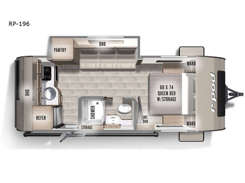2021 Forest River R Pod RP-196 - Used Travel Trailer For Sale by Fretz RV in Souderton, Pennsylvania features Slideout