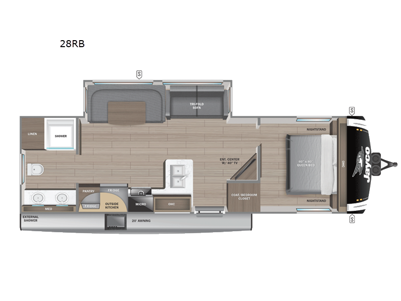 2025 Jayco Jay Feather 28RB - New Travel Trailer For Sale by Fretz RV in Souderton, Pennsylvania features Slideout