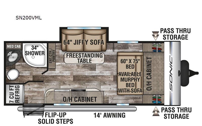 2020 Venture RV Sonic SN200VML - Used Travel Trailer for sale by Fretz RV in Souderton, Pennsylvania