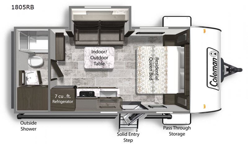 2020 Coleman Light 1805RB - Used Travel Trailer for sale by Fretz RV in Souderton, Pennsylvania