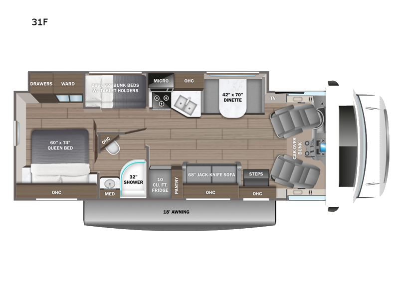 2026 Jayco Redhawk SE 31FF - New Class C For Sale by Fretz RV in Souderton, Pennsylvania features Slideout