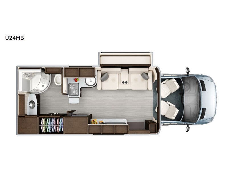 2019 Leisure Travel Unity U24MB - Used Class B For Sale by Fretz RV in Souderton, Pennsylvania features Slideout