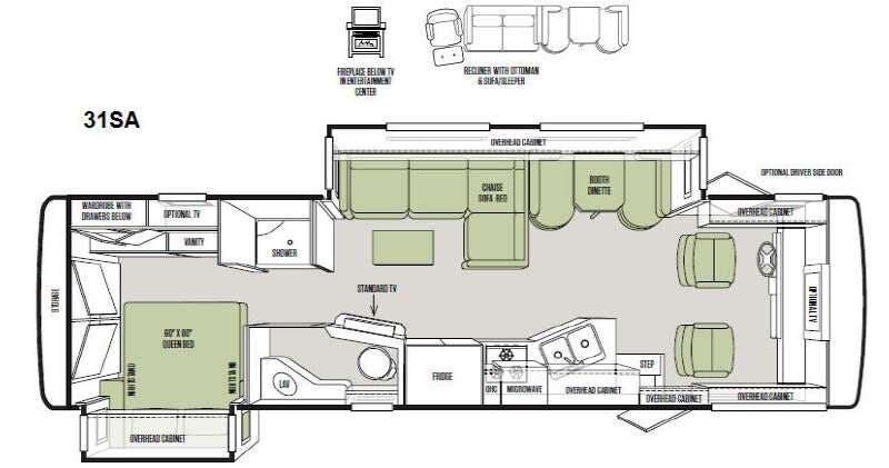 2013 Tiffin Allegro 31 SA - Used Class A For Sale by Fretz RV in Souderton, Pennsylvania features Slideout