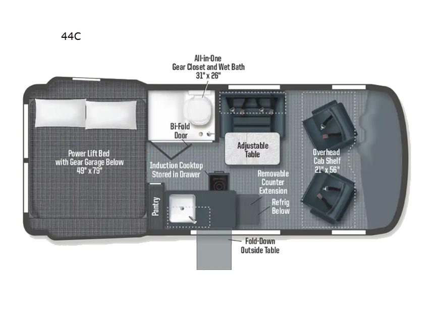 New 2026 Winnebago Revel Sport 44C available in Souderton, Pennsylvania