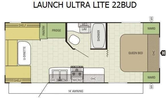 2016 Starcraft Launch Ultra Lite 22BUD - Used Travel Trailer For Sale by Fretz RV in Souderton, Pennsylvania