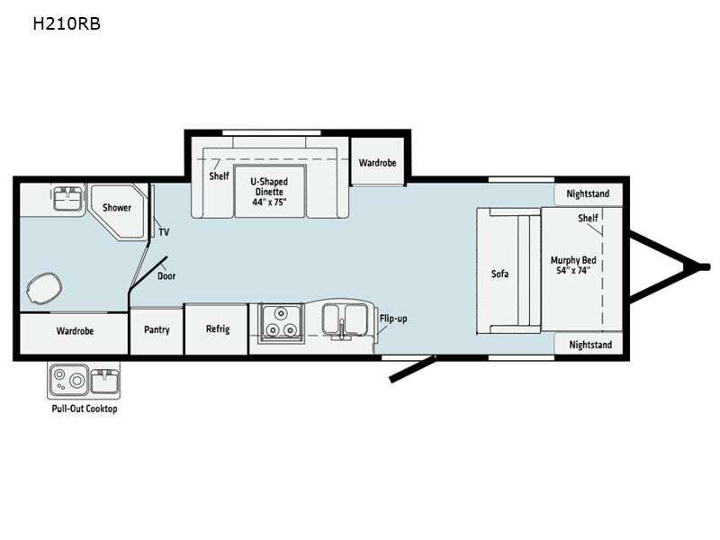 2021 Winnebago Hike H210RB - Used Travel Trailer For Sale by Fretz RV in Souderton, Pennsylvania features Slideout