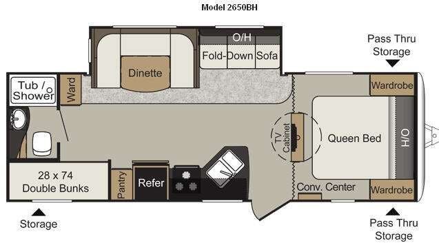 2014 Keystone Passport 2650BH Grand Touring - Used Travel Trailer for sale by Fretz RV in Souderton, Pennsylvania