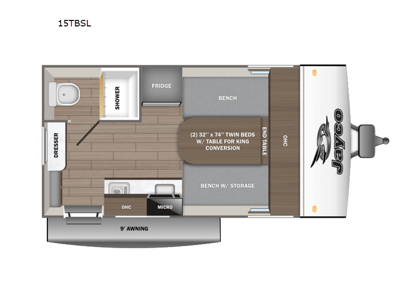 2026 Jayco Jay Feather Air SL 15TBSL - New Travel Trailer for sale by Fretz RV in Souderton, Pennsylvania