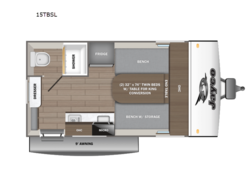 2026 Jayco Jay Feather Air SL 15TBSL - New Travel Trailer for sale by Fretz RV in Souderton, Pennsylvania