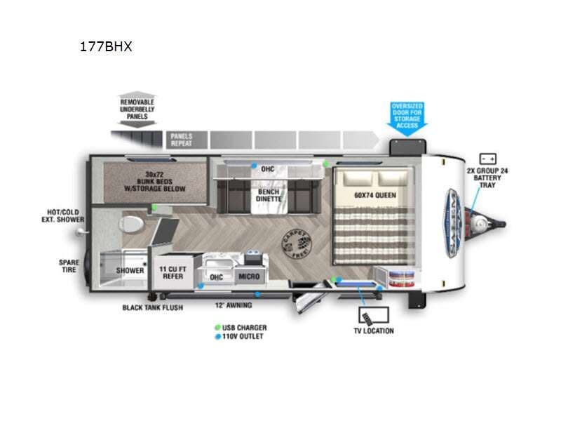 2021 Forest River Wildwood FSX 177BHX - Used Travel Trailer For Sale by Fretz RV in Souderton, Pennsylvania
