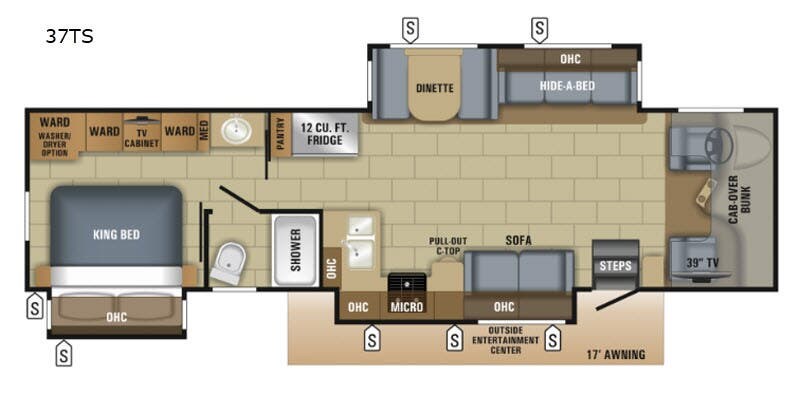 2018 Jayco Seneca 37TS - Used Class C For Sale by Fretz RV in Souderton, Pennsylvania features Slideout