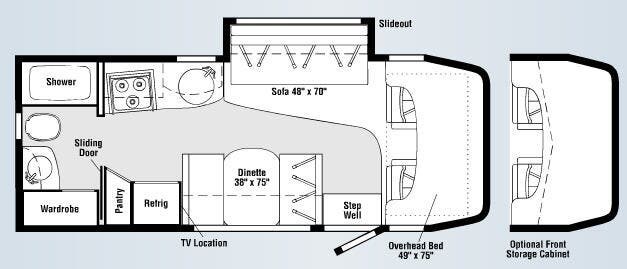 2008 Winnebago View 24H - Used Class C For Sale by Fretz RV in Souderton, Pennsylvania features Slideout