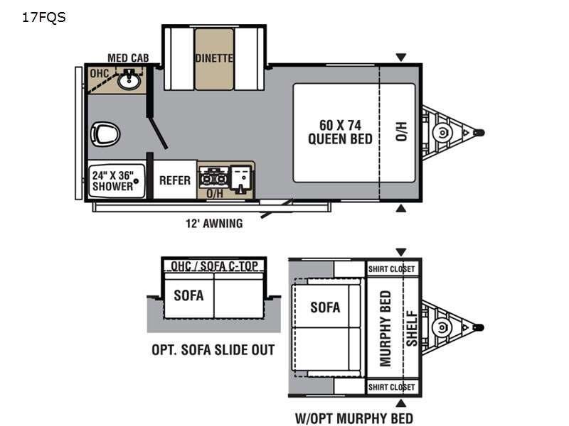 2021 Forest River Viking 17FQS - Used Travel Trailer For Sale by Fretz RV in Souderton, Pennsylvania features Slideout