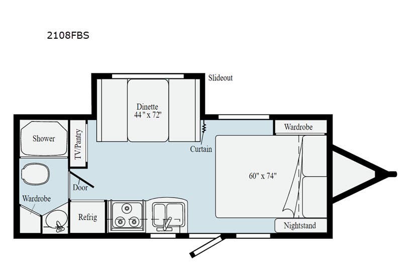2020 Winnebago Micro Minnie 2108FBS - Used Travel Trailer For Sale by Fretz RV in Souderton, Pennsylvania features Slideout