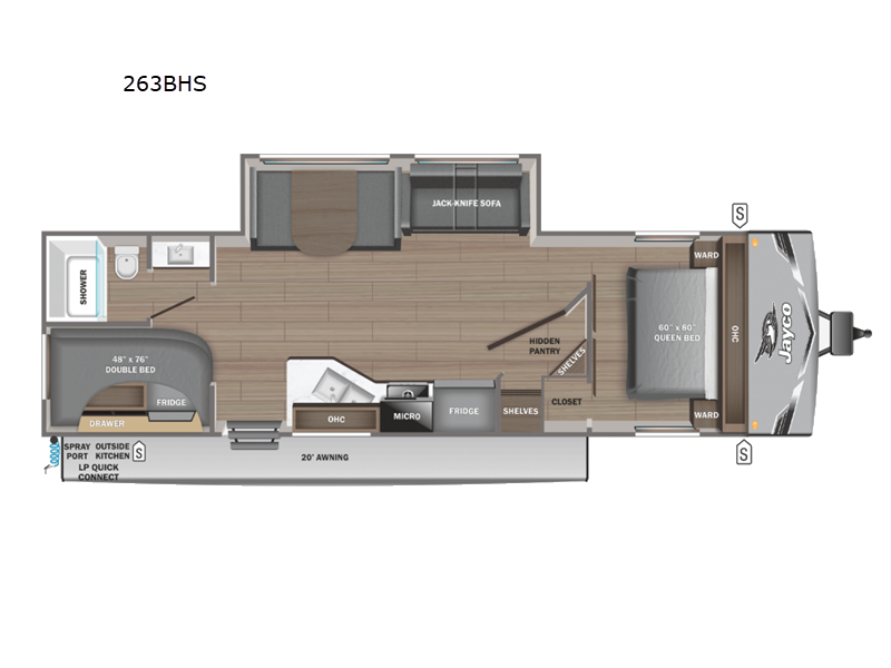 2026 Jayco Jay Flight SLX 263BHS - New Travel Trailer For Sale by Fretz RV in Souderton, Pennsylvania features Slideout