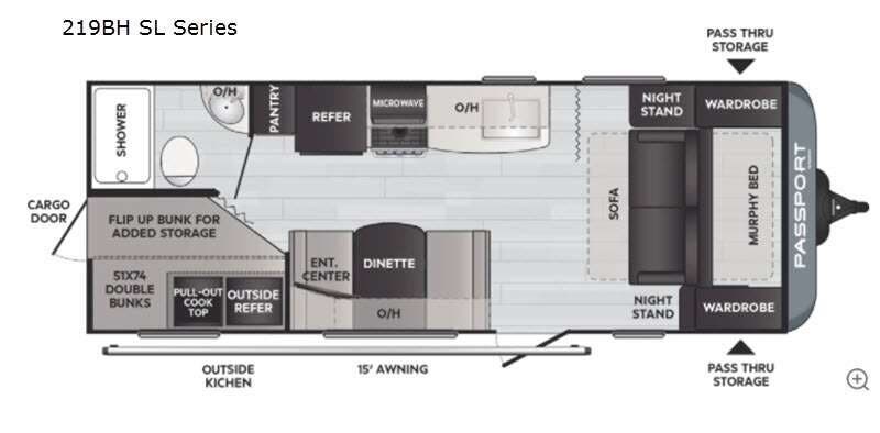 2021 Keystone Passport 219BH SL Series - Used Travel Trailer for sale by Fretz RV in Souderton, Pennsylvania