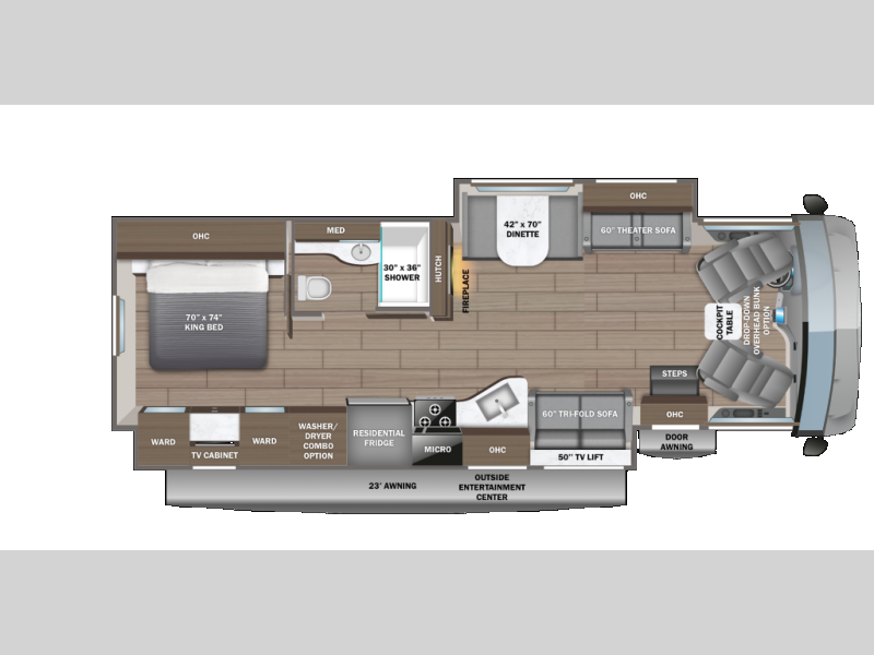 2026 Jayco Precept 34G - New Class A For Sale by Fretz RV in Souderton, Pennsylvania features Slideout