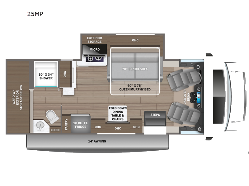 2026 Jayco Melbourne Prestige 25MP - New Class C For Sale by Fretz RV in Souderton, Pennsylvania features Slideout
