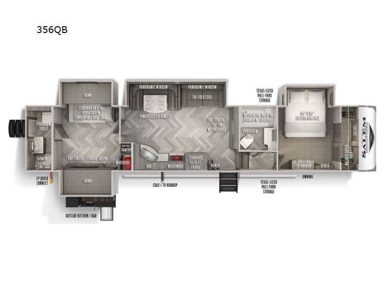 2021 Forest River Salem Hemisphere 356QB - Used Fifth Wheel for sale by Fretz RV in Souderton, Pennsylvania