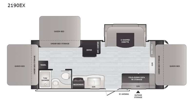 2021 Keystone Bullet Crossfire 2190EX - Used Travel Trailer for sale by Fretz RV in Souderton, Pennsylvania