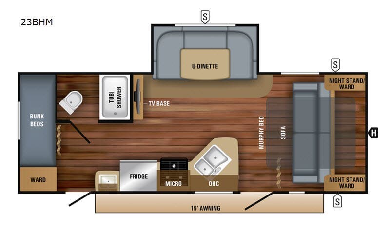 2018 Jayco Jay Feather 23B - Used Travel Trailer For Sale by Fretz RV in Souderton, Pennsylvania features Slideout