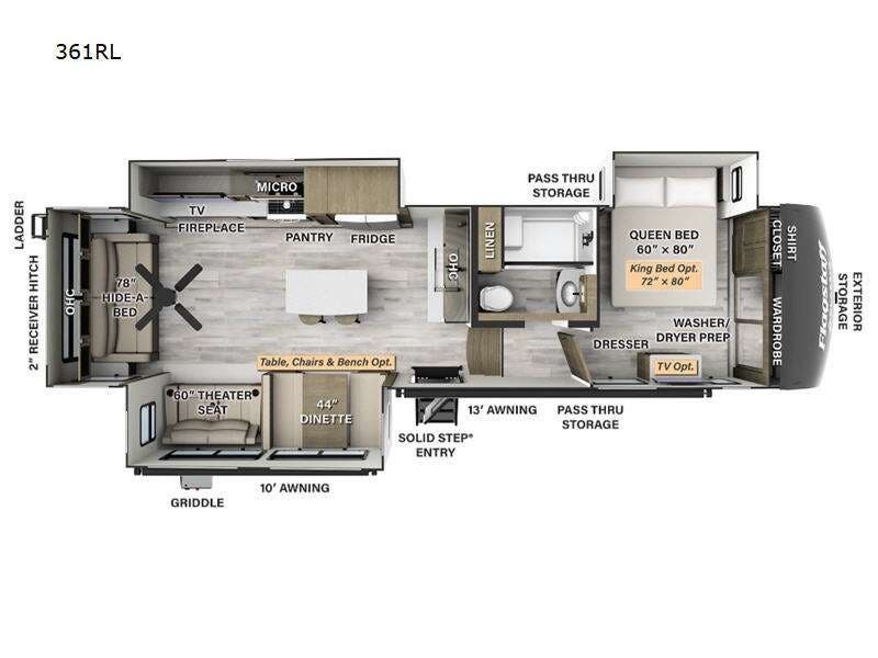 2024 Forest River Flagstaff Classic 361RL - Used Fifth Wheel For Sale by Fretz RV in Souderton, Pennsylvania features Slideout