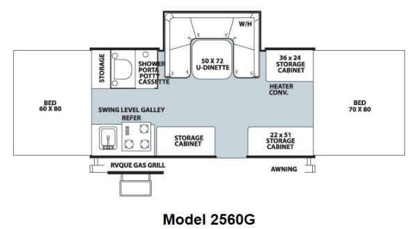 2013 Forest River Rockwood Freedom Series 2560G - Used Popup for sale by Fretz RV in Souderton, Pennsylvania