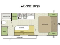 2016 Starcraft AR-ONE 18QB - Used Travel Trailer for sale by Fretz RV in Souderton, Pennsylvania