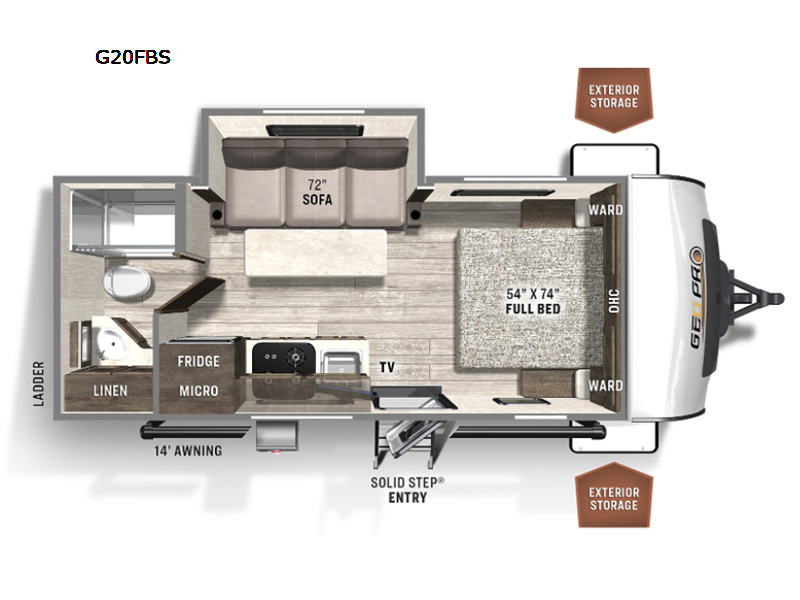 2022 Forest River Rockwood Geo Pro G20FBS - Used Travel Trailer for sale by Fretz RV in Souderton, Pennsylvania