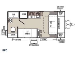 2015 Forest River Flagstaff Micro Lite 19FD - Used Travel Trailer for sale by Fretz RV in Souderton, Pennsylvania