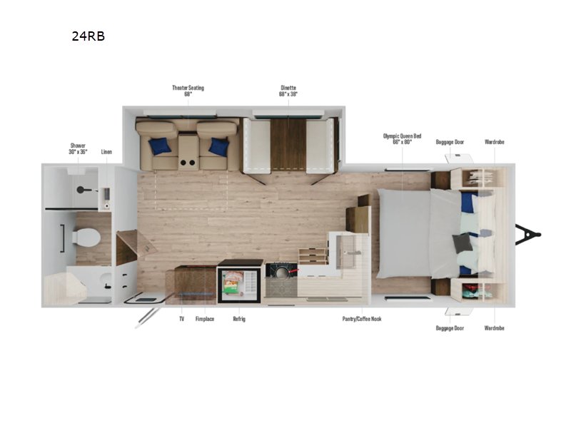 2026 Winnebago Access 24RB - New Travel Trailer For Sale by Fretz RV in Souderton, Pennsylvania features Slideout