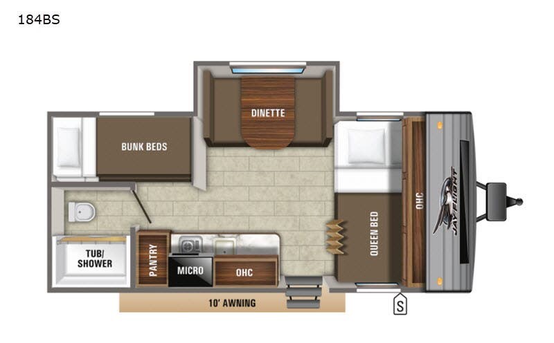 2020 Jayco Jay Flight SLX 7 184BS - Used Travel Trailer For Sale by Fretz RV in Souderton, Pennsylvania features Slideout