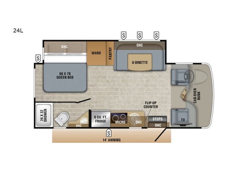 2019 Jayco Melbourne 24L - Used Class C For Sale by Fretz RV in Souderton, Pennsylvania features Slideout