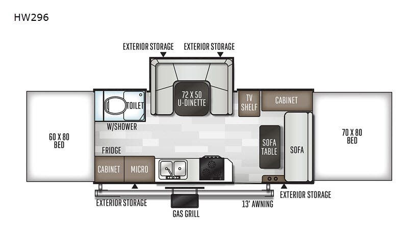 2020 Forest River Rockwood High Wall Series HW296 - Used Popup For Sale by Fretz RV in Souderton, Pennsylvania features Slideout