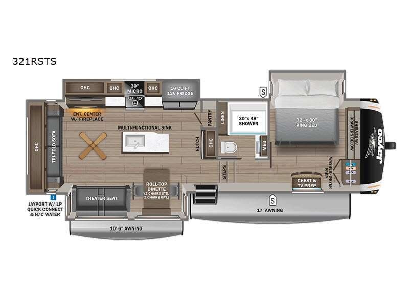 2026 Jayco Eagle 321RSTS - New Fifth Wheel For Sale by Fretz RV in Souderton, Pennsylvania features Slideout