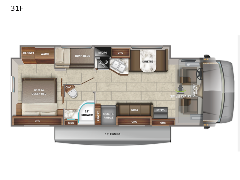 2022 Jayco Redhawk 31F - Used Class C For Sale by Fretz RV in Souderton, Pennsylvania features Slideout