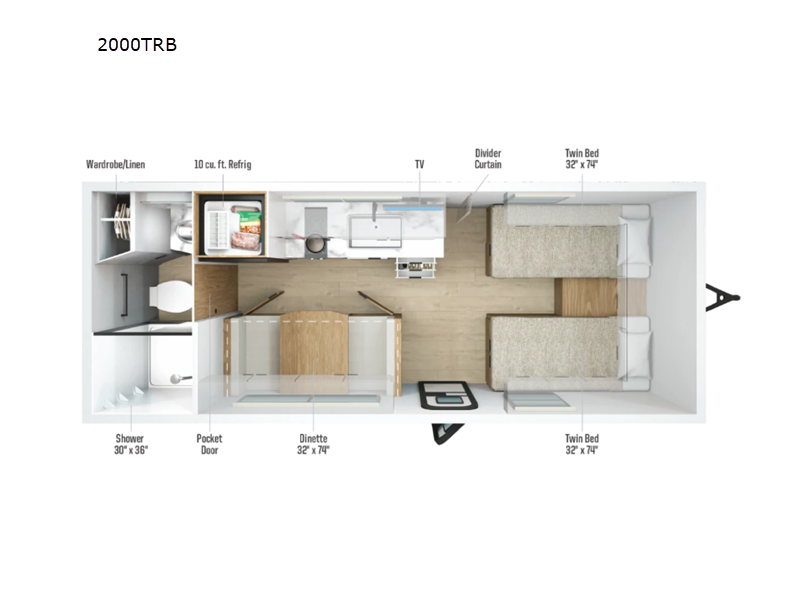 2026 Winnebago Micro Minnie 2000TRB - New Travel Trailer For Sale by Fretz RV in Souderton, Pennsylvania