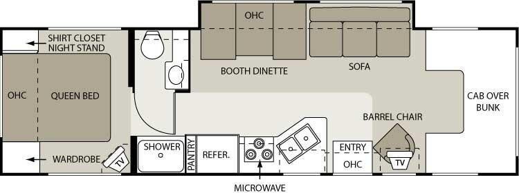 2007 Four Winds International Chateau 31P - Used Class C For Sale by Fretz RV in Souderton, Pennsylvania features Slideout