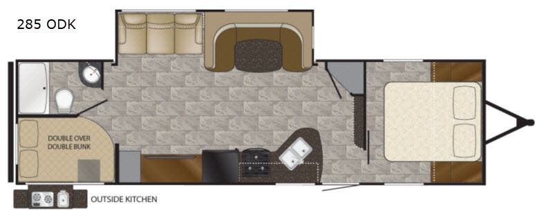 2018 Heartland Trail Runner 285ODK - Used Travel Trailer For Sale by Fretz RV in Souderton, Pennsylvania features Slideout