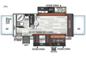 2019 Forest River Rockwood Roo 23FL