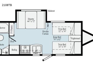 2020 Winnebago Micro Minnie 2108TB