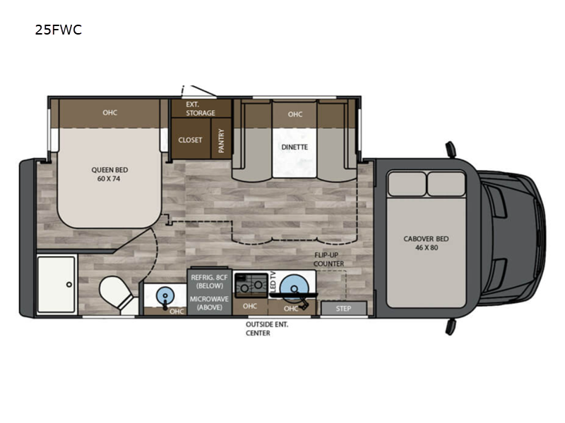 2027 Renegade RV Vienna 25FWC - New Class C For Sale by Fretz RV in Souderton, Pennsylvania features Slideout