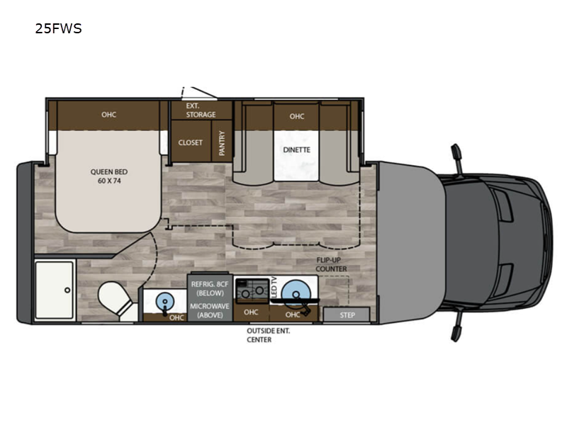 2027 Renegade RV Vienna 25FWS - New Class C For Sale by Fretz RV in Souderton, Pennsylvania features Slideout