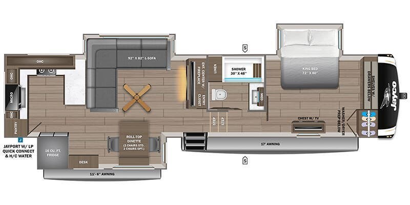 2027 Jayco Eagle 365UKTS - New Fifth Wheel For Sale by Fretz RV in Souderton, Pennsylvania features Slideout